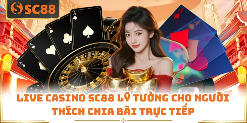 Live casino SC88 lý tưởng cho người thích chia bài trực tiếp